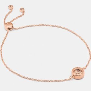 Coach Rose Gold Open Circle Slider Bracelet F67072